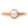 14K Rose Gold Over Sterling Silver Stackable Expressions White
Freshwater Cultured Pearl Ring