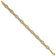 14k Yellow Gold and Rhodium Over 14k Yellow Gold Textured Flower Link Bracelet