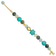 14K Yellow Gold Over Sterling Silver Amazonite, Jasper, Jade, Magnesite
1-inch Extension Bracelet
