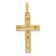 14K Yellow and White Gold Crucifix Pendant