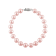 10-10.5mm Purple Cultured Freshwater Pearl 14k White Gold Line Bracelet