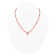 Barse Rhodonite Heart Pendant Necklace In Bronze