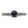 Sterling Silver Stackable Expressions Polished Lab Created Sapphire Ring 0.31ctw
