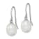 Rhodium Over Sterling Silver Polished 8-9mm Freshwater Cultured Pearl
Dangle Earrings