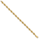 14k Yellow Gold Textured Conch Shell Link Bracelet