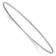Rhodium Over 10k White Gold 1.5mm Diamond-Cut Slip-on Bangle Bracelet
