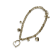 Gold Tone Crystal Heart Charm Necklace.