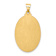 14k Yellow Gold Satin Saint Christopher Medal Pendant