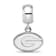 Sterling Silver Rhodium-plated LogoArt University of Georgia XS Dangle Bead