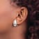 Rhodium Over 14k White Gold Tear Drop Earrings