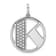 14K White Gold Gatsby Diamond Initial K Charm