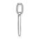 14K White Gold Diamond Letter M Initial Pendant