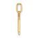 14K Yellow Gold Diamond Letter M Initial Pendant