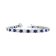 6.25ctw Sapphire and Diamond Bracelet in 14k White Gold