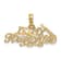 14k Yellow Gold Textured I LOVE MY FIREFIGHTER Charm