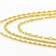 Herringbone, Mirror And Rope Chain Necklace Set In 18K Gold Over Bronze