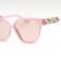 Versace Pink Frame / Light Pink Mirrored Lenses Sunglasses