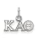 Rhodium Over Sterling Silver LogoArt Kappa Alpha Theta Extra Small Pendant