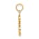 14k Yellow Gold Script Letter E Initial Pendant
