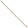 10k Yellow Gold and 10k White Gold 3.5mm Fancy Link Bracelet