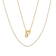 CZ Initial P Tennis Necklace And Pendant Set In 14K Gold Over Brass 4.05ctw
