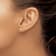 14K Yellow Gold Yellow Gold Polished Cubic Zirconia Bezel Post Earrings