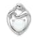 Rhodium Over Sterling Silver Lab Created Opal Mother and Child Heart
Slide Pendant
