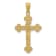 14K Yellow Gold Polished INRI Medium Crucifix Pendant