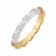 14K Yellow Gold Over Sterling Silver Acrylic Bamboo Bangle in Clear
