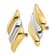 14K Two-tone Gold Non-pierced Stud Earrings