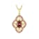 Blush Zircon And Pink Lab-Created Moissanite Pendant Necklace In 18K
Gold Over Sterling Silver 2.02ctw