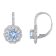 Lab Created Spinel Sterling Silver Earrings 3.14ctw