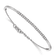 Rhodium Over 14k White Gold Diamond Bangle Bracelet