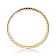 Sapphire Color CZ Bypass Tennis Bracelet In 14K Gold Over Brass