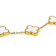 White Enamel Clover Gold-Tone Bracelet