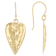 Heart Earrings In 14K Gold Over Sterling Silver