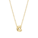 CZ Initial C Tennis Necklace And Pendant Set In 14K Gold Over Brass 4.05ctw