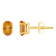 6x4mm Oval Citrine 14k Yellow Gold Stud Earrings