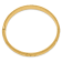 14K Yellow Gold 7/16 Oversize Florentine Hinged Bangle Bracelet