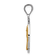14K Two-tone Polished Sunset Pendant