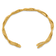 14K Yellow Gold Polished Woven Cuff Bangle