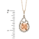 3.43ctw Morganite and Diamond Pendant in 14k Rose Gold