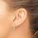 14k Yellow Gold and 14k White Gold 7/16" Round Hinged Hoop Earrings