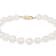 7-7.5mm White Cultured Freshwater Pearl 14k Yellow Gold Jewelry Set
