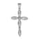 Rhodium Over 14k White Gold Diamond Cross Pendant