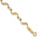 14k Yellow Gold 5mm Diamond-Cut Fancy Link Bracelet