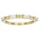Moissanite Baguette Stackable Ring Set Of 2 In 14K Gold Over Sterling
Silver 0.72ctw DEW