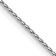 Rhodium Over 14k White Gold 0.8mm Solid Diamond-Cut Parisian Wheat 24
Inch Chain