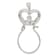 Sterling Silver Claddagh Charm Holder