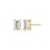 Emerald Cut Moissanite 14k Yellow Gold Over Silver Stud Earrings 1.16ctw DEW